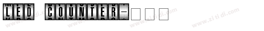 LED Counter字体转换